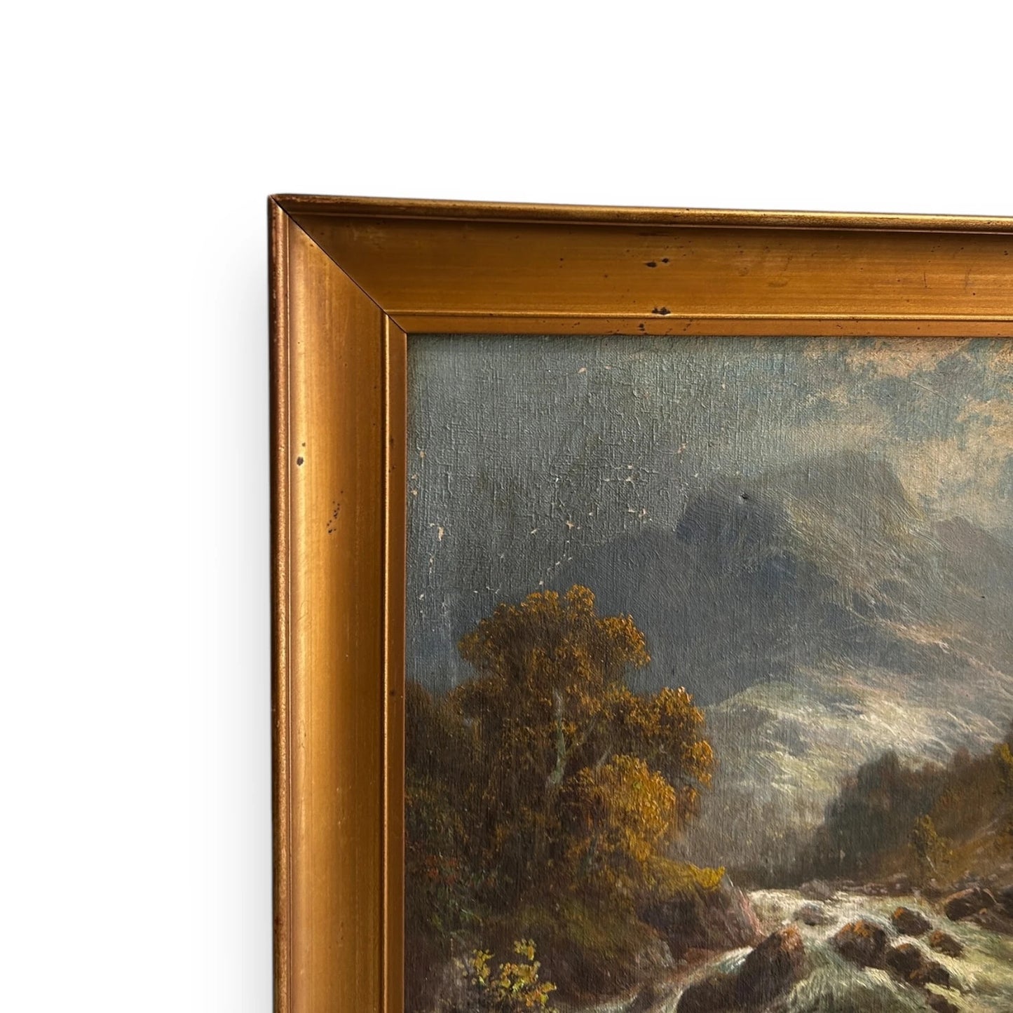 Vintage 1920s Frank Hider Victoria Era Nature Oil Painting