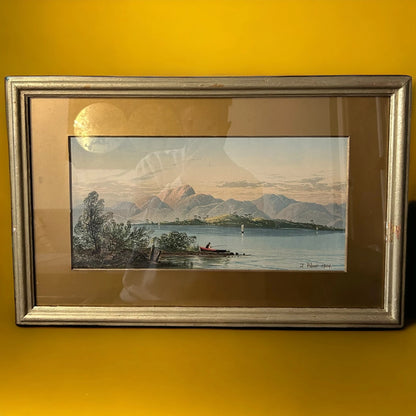 Vintage 1904 Nature Oil Painting