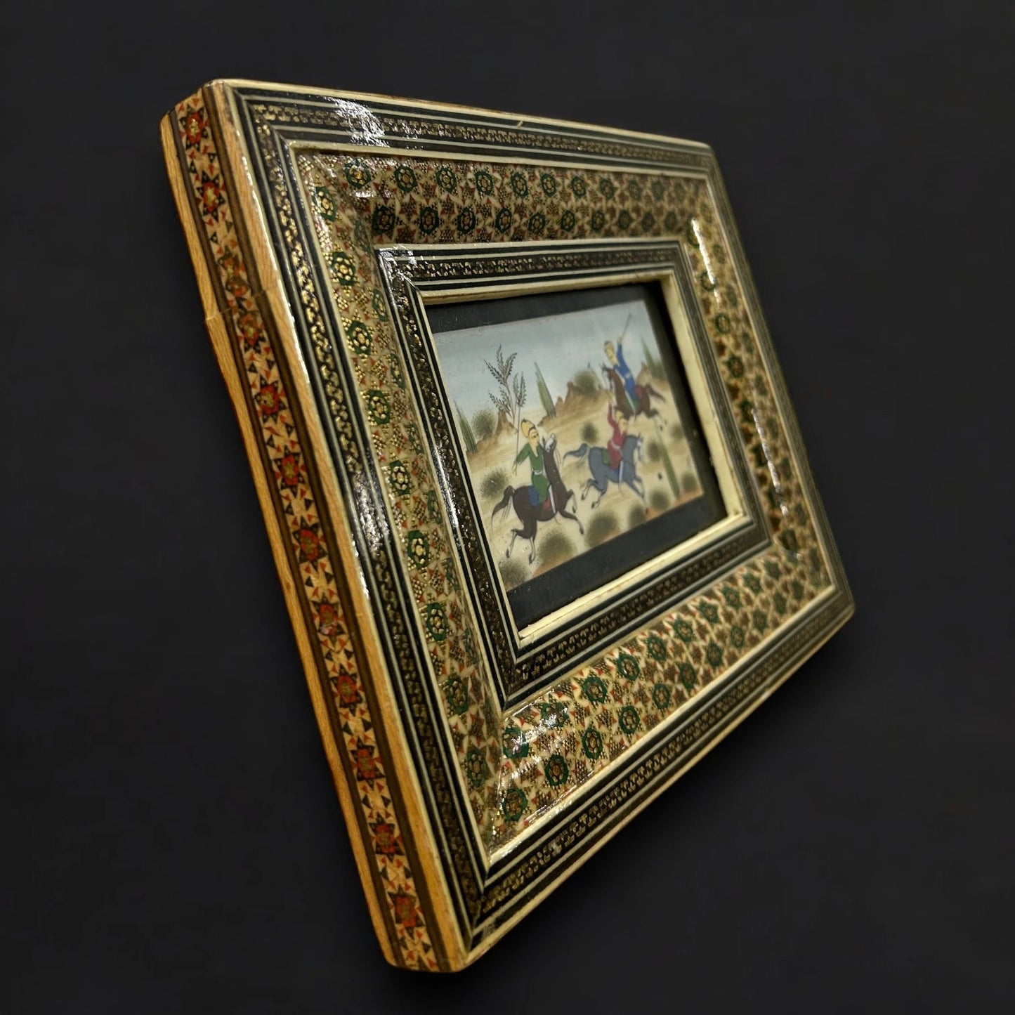 Vintage 1960s Persian Mughal Miniature Painting