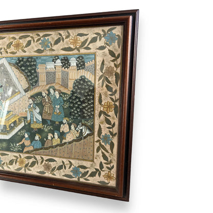Vintage Persian Scenery Picture Frame
