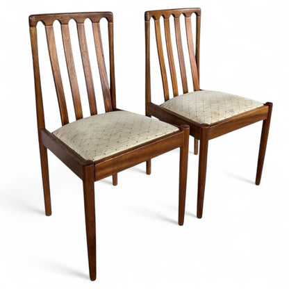 Pair of Meredew Mid-Century Teak Dining Chairs Vintage