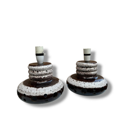 Mid Century Modern Pair of West German Lava Lamp Bases