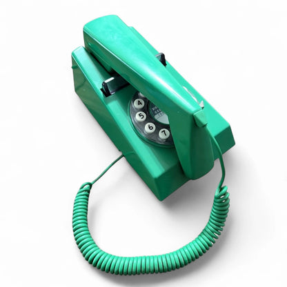 Vintage Green Trimline Telephone | Retro 1970s Rotary Dial Phone