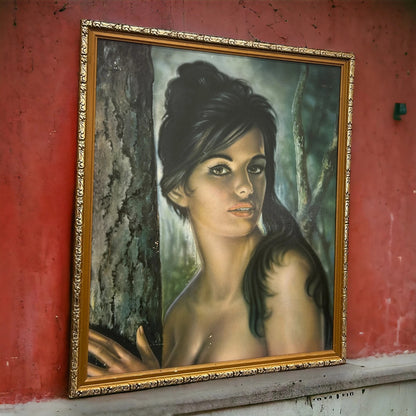 Vintage 1960s Lynch Tina Nude Lady Picture Frame