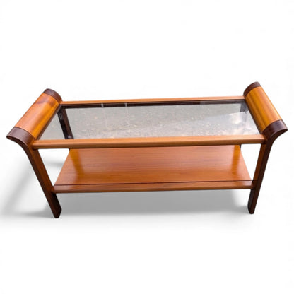 Nathan Smoked Glass Coffee Table – Mid-Century Modern Design