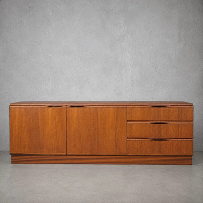 Mid Century McIntosh Teak Low Sideboard / Media Cabinet