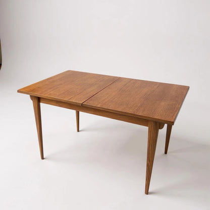 White & Newton Mid-Century Modern Teak Dining Table – British 1960s Extending Table