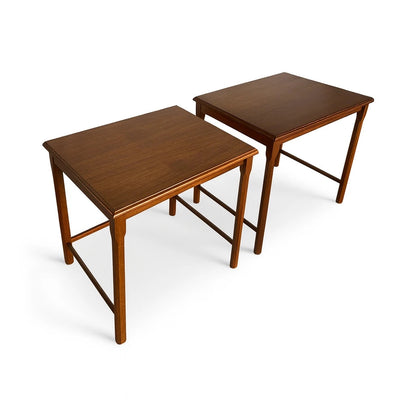 Pair of Vintage Nesting Bedside Tables – Mid-Century Teak Side Tables