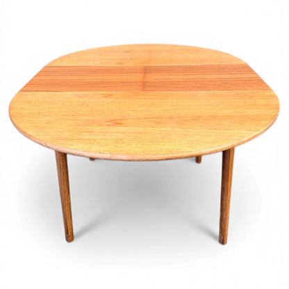 Nathan Round Extending Dining Table with Chairs – Mid-Century Teak Dining Set