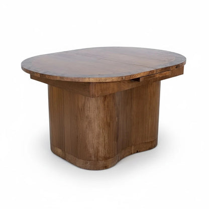 Art Deco Dining Table – Walnut Extending Table with Sculptural Pedestal Base