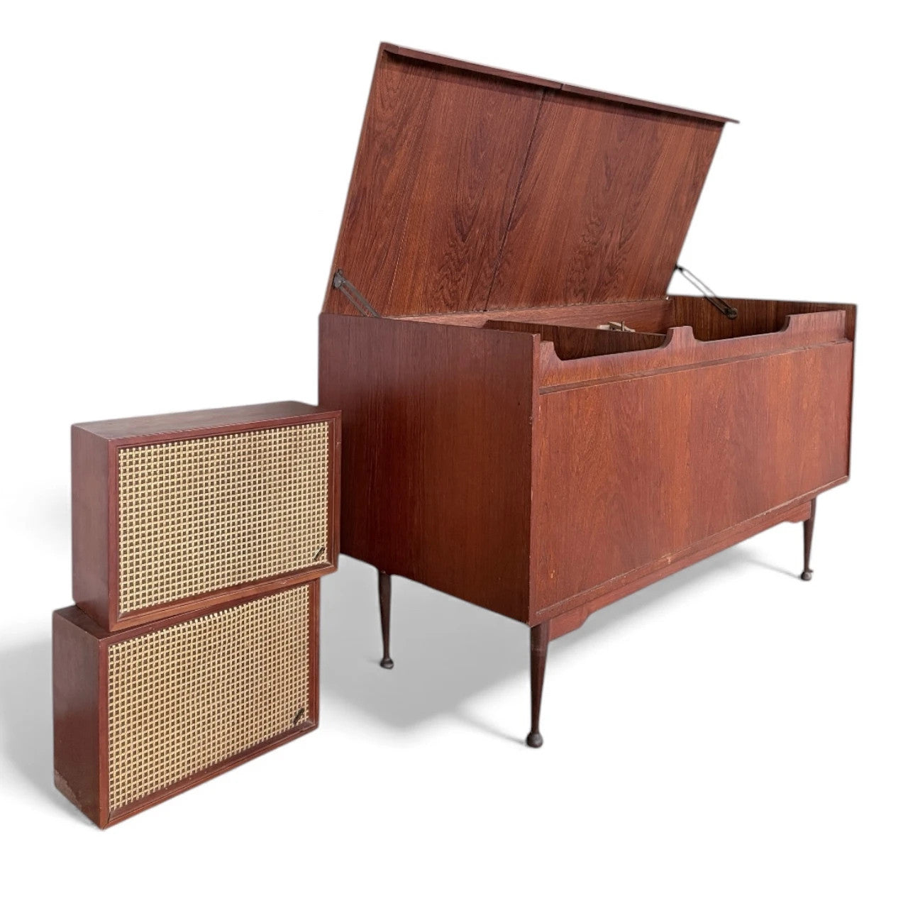 Mid-Century Armstrong Radiogram with Tandberg Speakers – Teak Cabinet by Sparksound Ltd