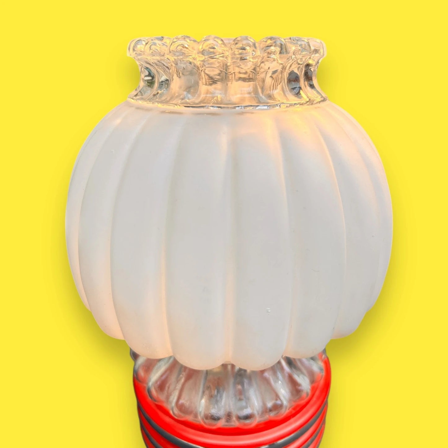 Mid century graewe opal glass table lamp