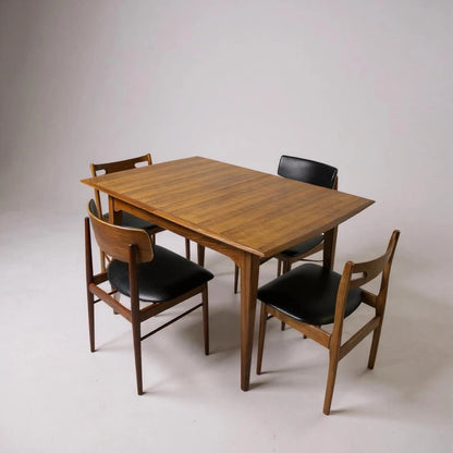 Mid‑Century Alfred Cox Extending Dining Table | 1960s British Design with Hidden Leaf