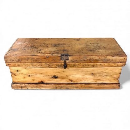 Antique Pine Chest / Rustic Storage Box – Early 20th Century