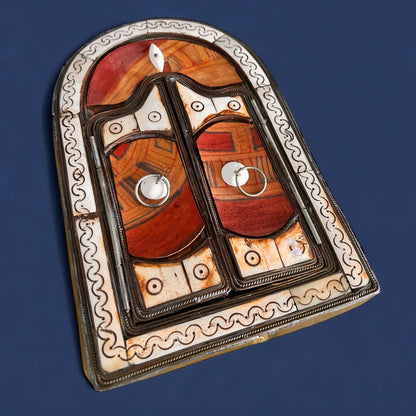 Vintage 1970s Moroccan Window Mirror