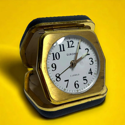 Mid century German Europa travel alarm clock