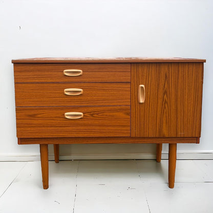 Mid Century Teak Wood Schreiber Sideboard