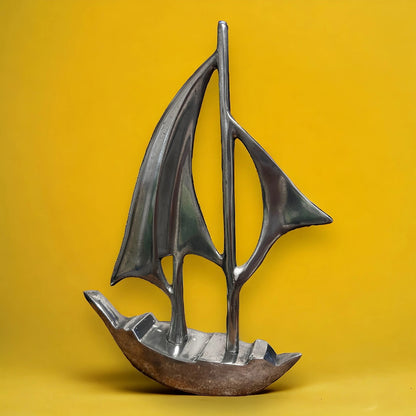 Mid Century Aluminium Sailing Boat