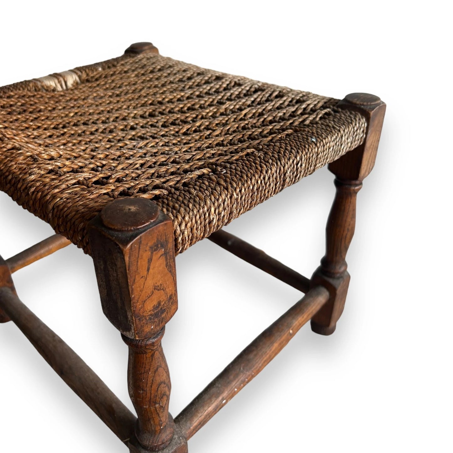 Mid century wicker stool