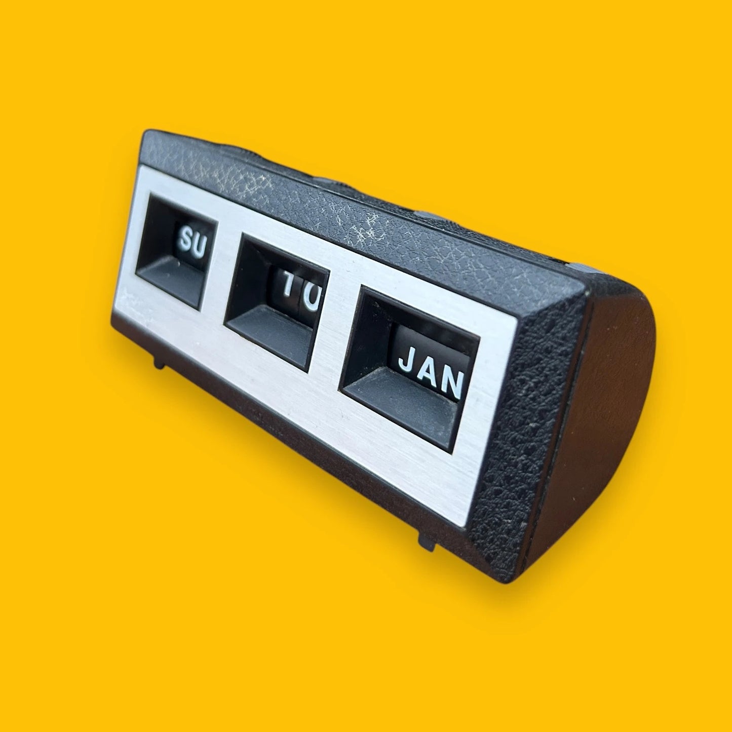 Mid Century Black Perpetual Desk Calendar