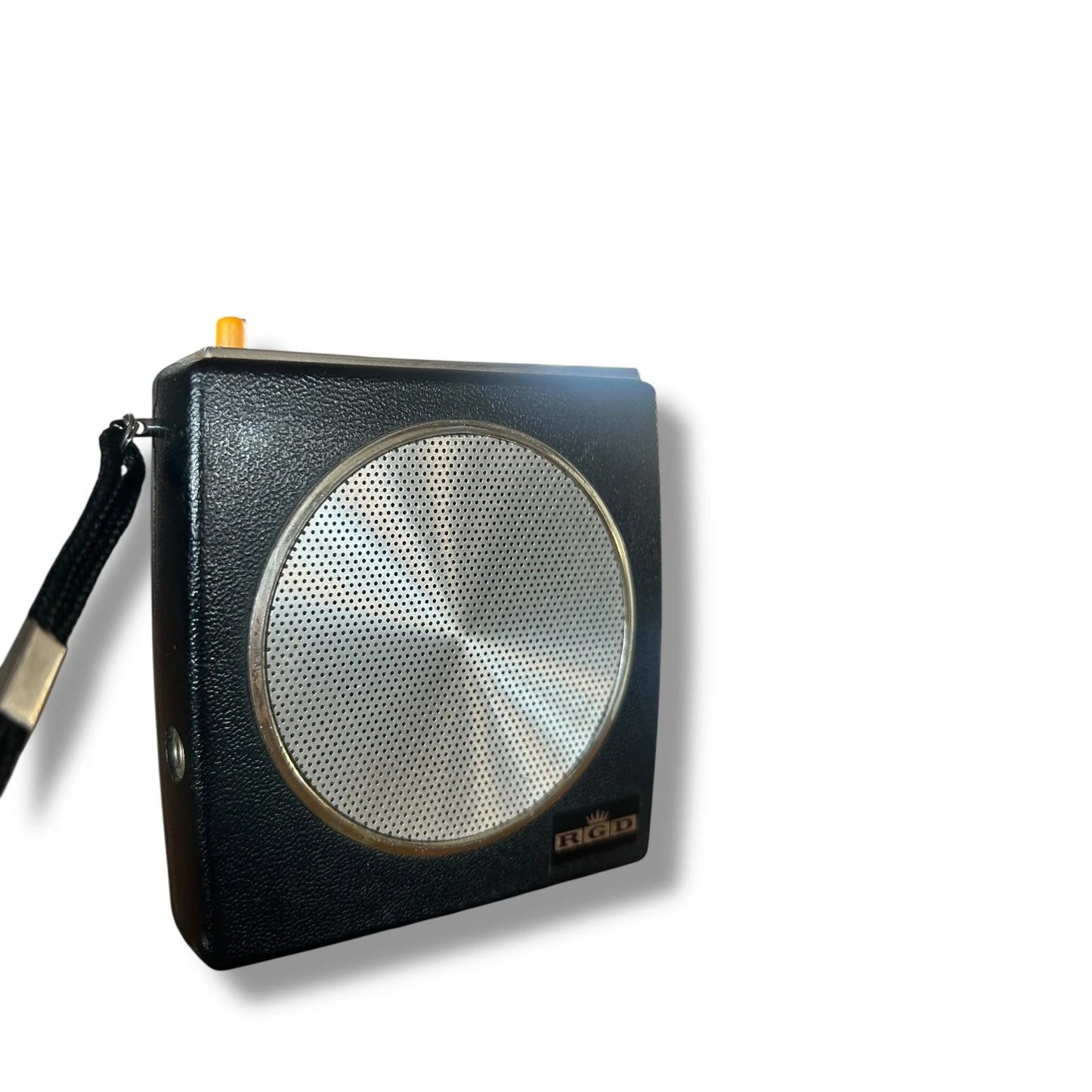 Vintage Black RGD Portable Transistor Radio – 1960s Mid Century Modern Design