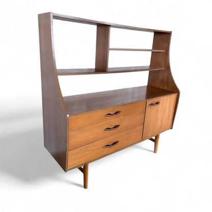 Avalon Room Divider Cabinet | Mid-Century Teak Sideboard with Shelves