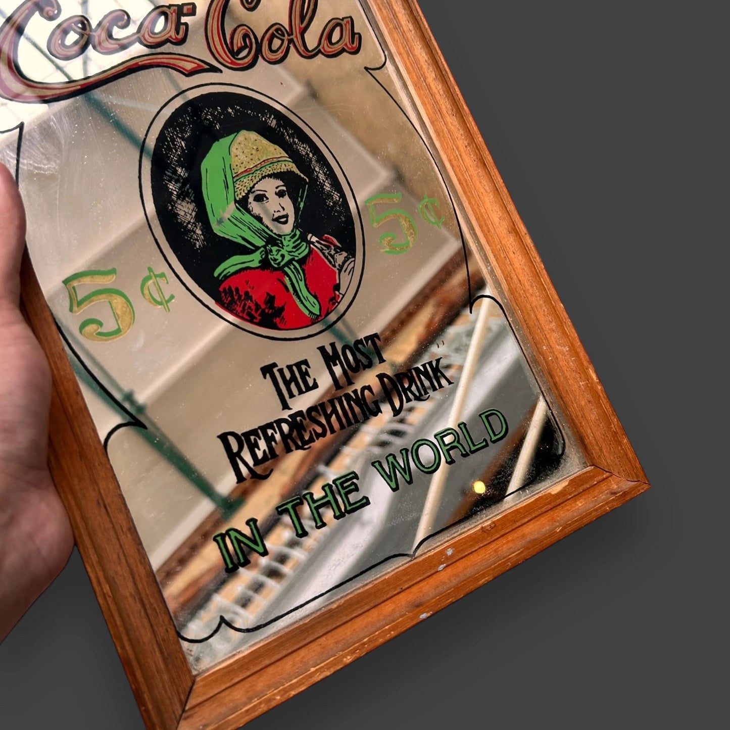 Vintage 1979s Coca Cola mirror