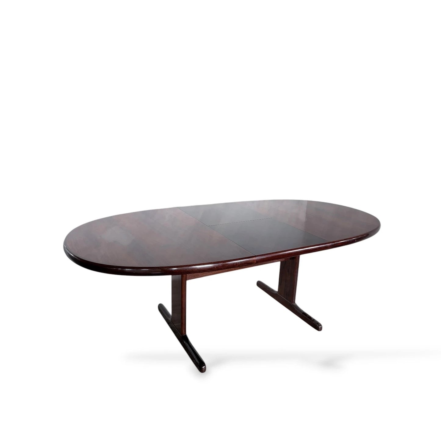 Skovby Rosewood Dining Table | Danish Mid-Century Modern | Extendable Oval Table