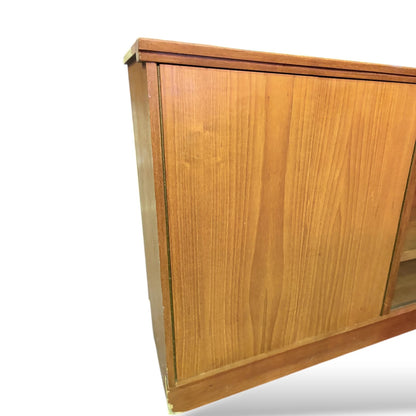 Mid Century Teak Sideboard | Danish Modern Low Record Cabinet