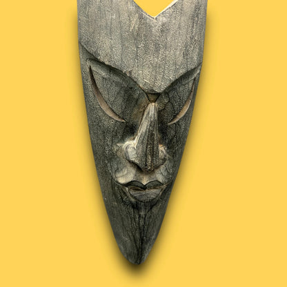 Vintage 1960s East Asian Satanic Wall Art Mask