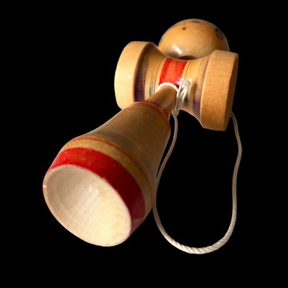 Vintage 1960s Kokeshi Kendama Wood Toy Doll