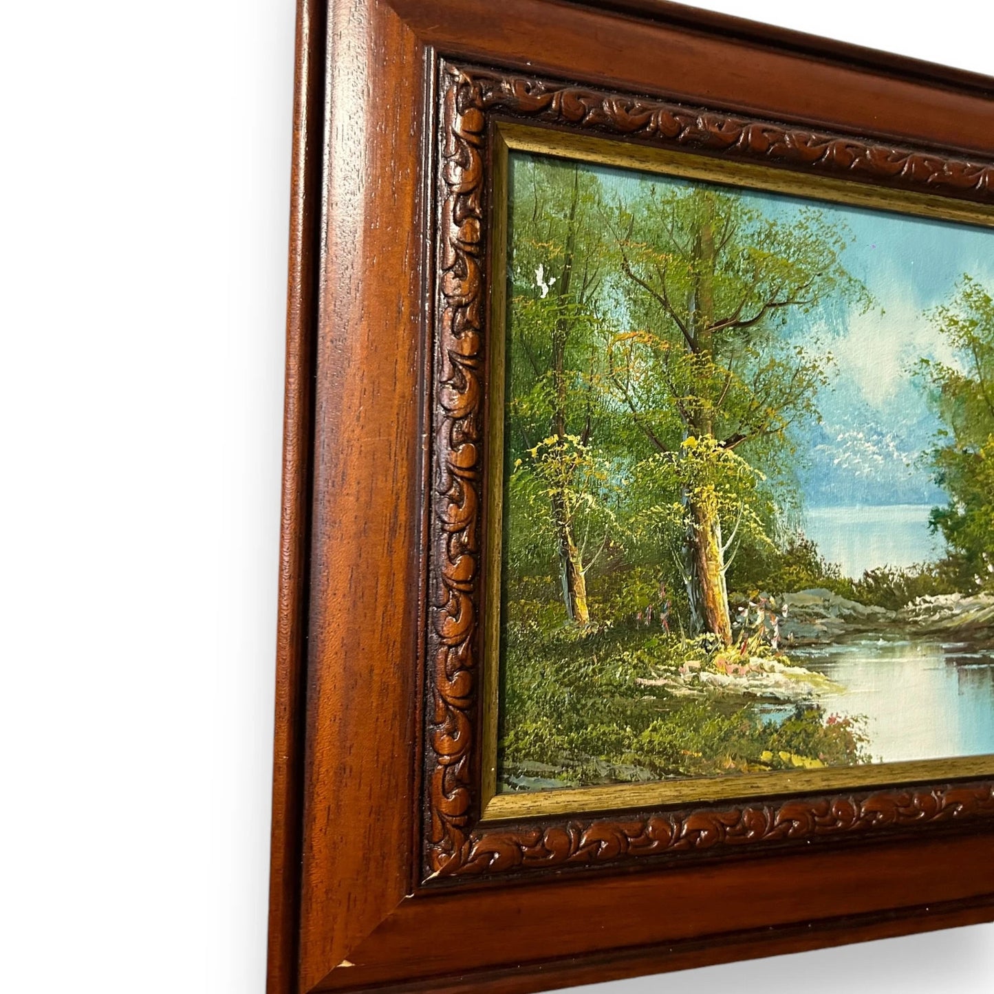 Mid Century Nature Landscape Oil Painting
