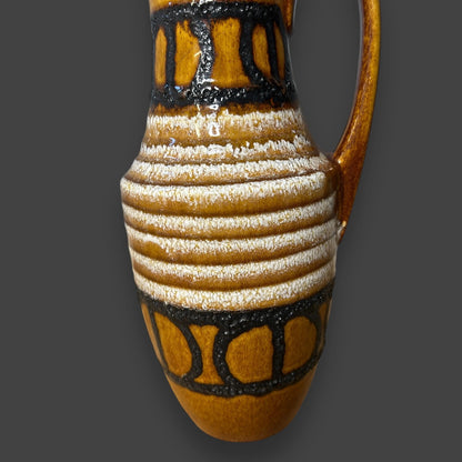 Mid Century West German Fat Lava Vase