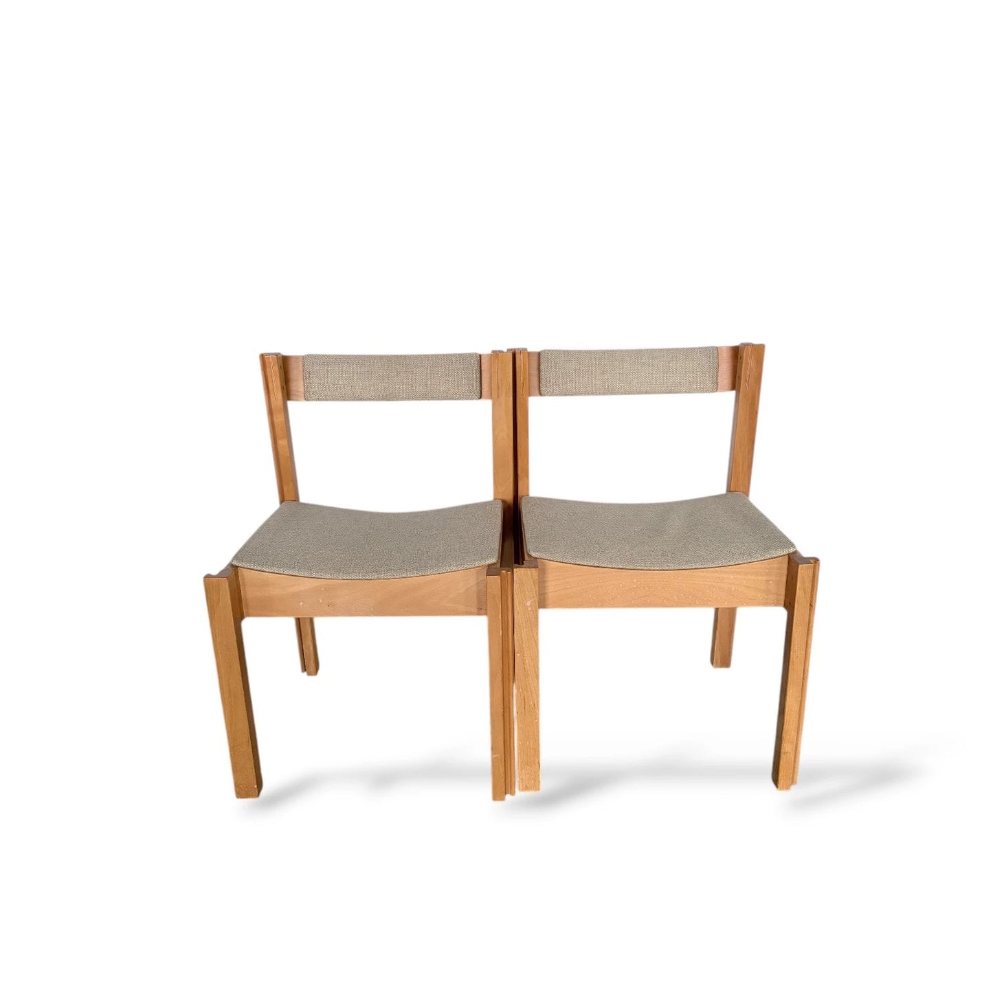 Set of Clive Bacon Beech Stacking Chairs | Mid-Century Modern Design