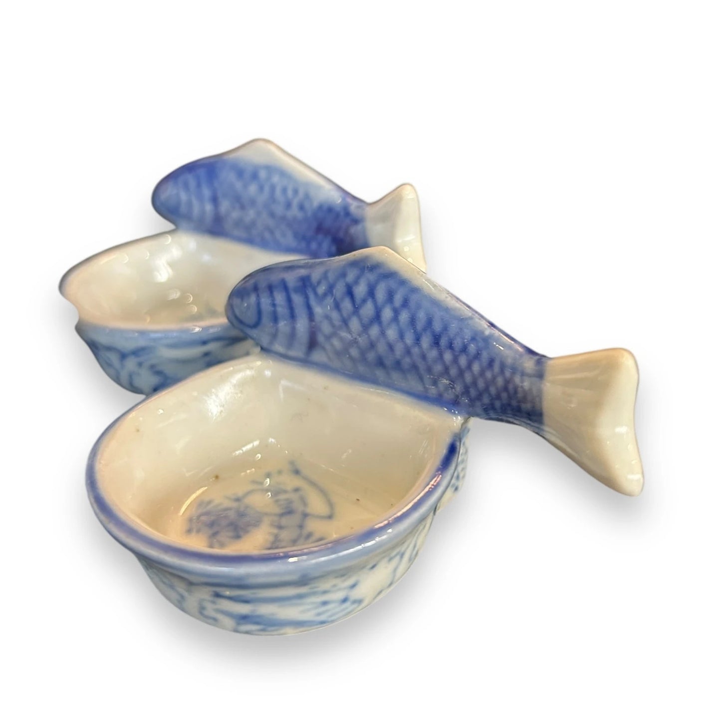 Vintage 1960s Koi Fish Mini Dishes