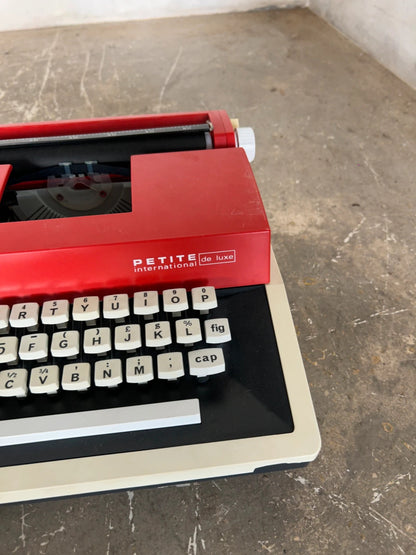Mid Century Modern Petite International Junior Portable Typewriter