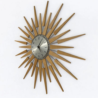 Mid Century Newgate Sunburst Wall Clock