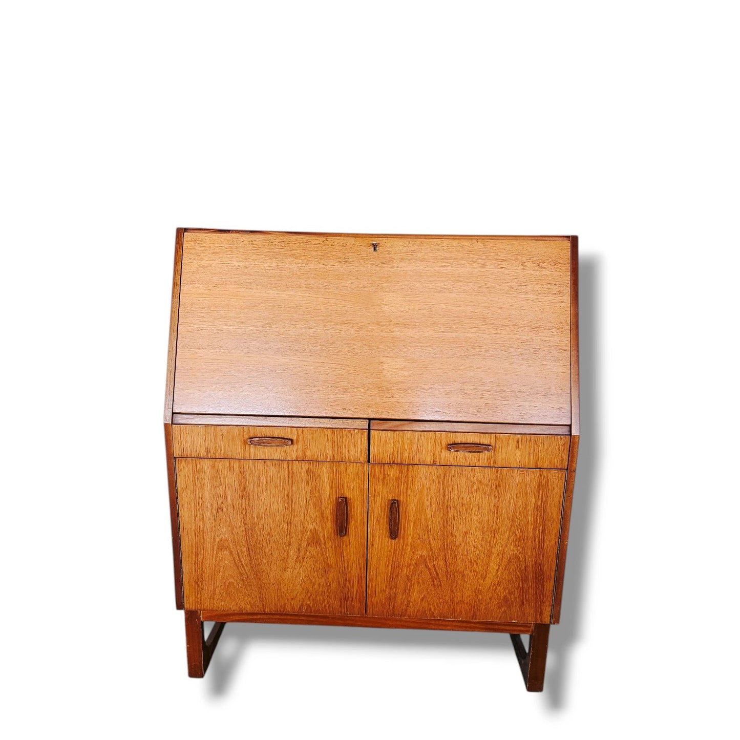Mid-Century Remploy Bureau – Teak Writing Desk with Storage
