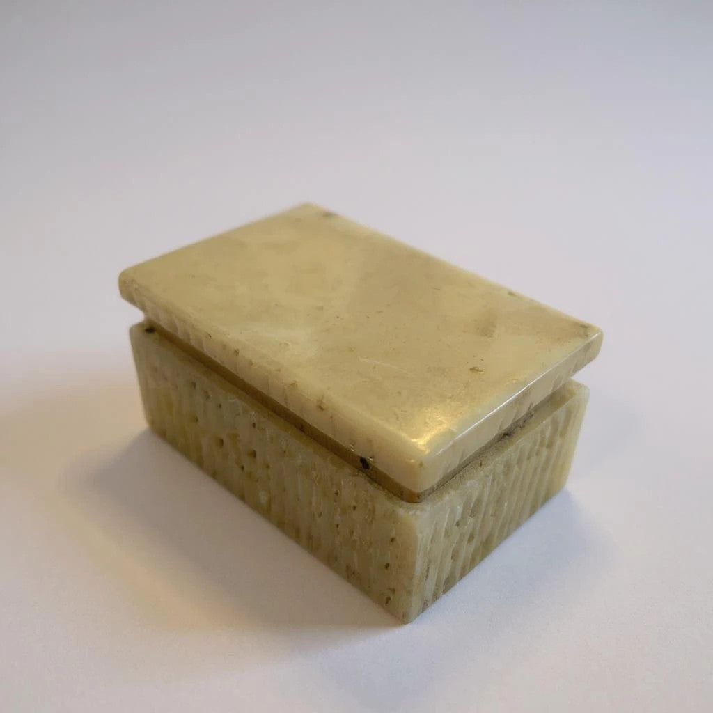 Vintage 1960s Romano Bianchi Alabaster Jewellery Box | Made in Italy | Mid Century Trinket Storage