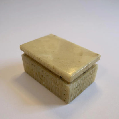 Vintage 1960s Romano Bianchi Alabaster Jewellery Box | Made in Italy | Mid Century Trinket Storage