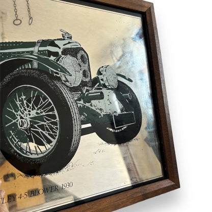 Vintage 1970s Bentley Car Wall Mirror