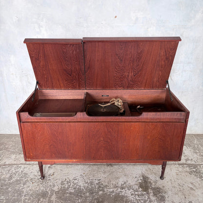 Mid Century Teak Armstrong Radiogram Record Player Cabinet