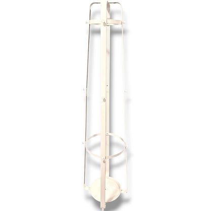 Vintage IKEA Coat Stand - White Metal Rack With Umbrella Stand Base — view 3