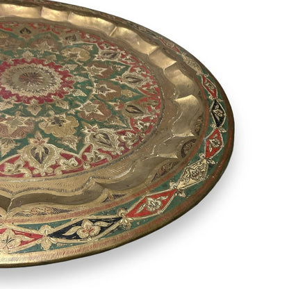 Vintage Indian Brass Wall Plate