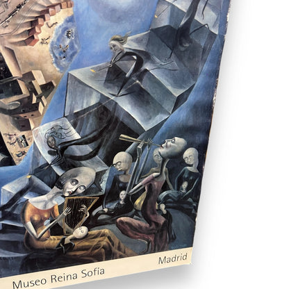 Vintage 90s Surreal Spanish Art Exhibition Poster