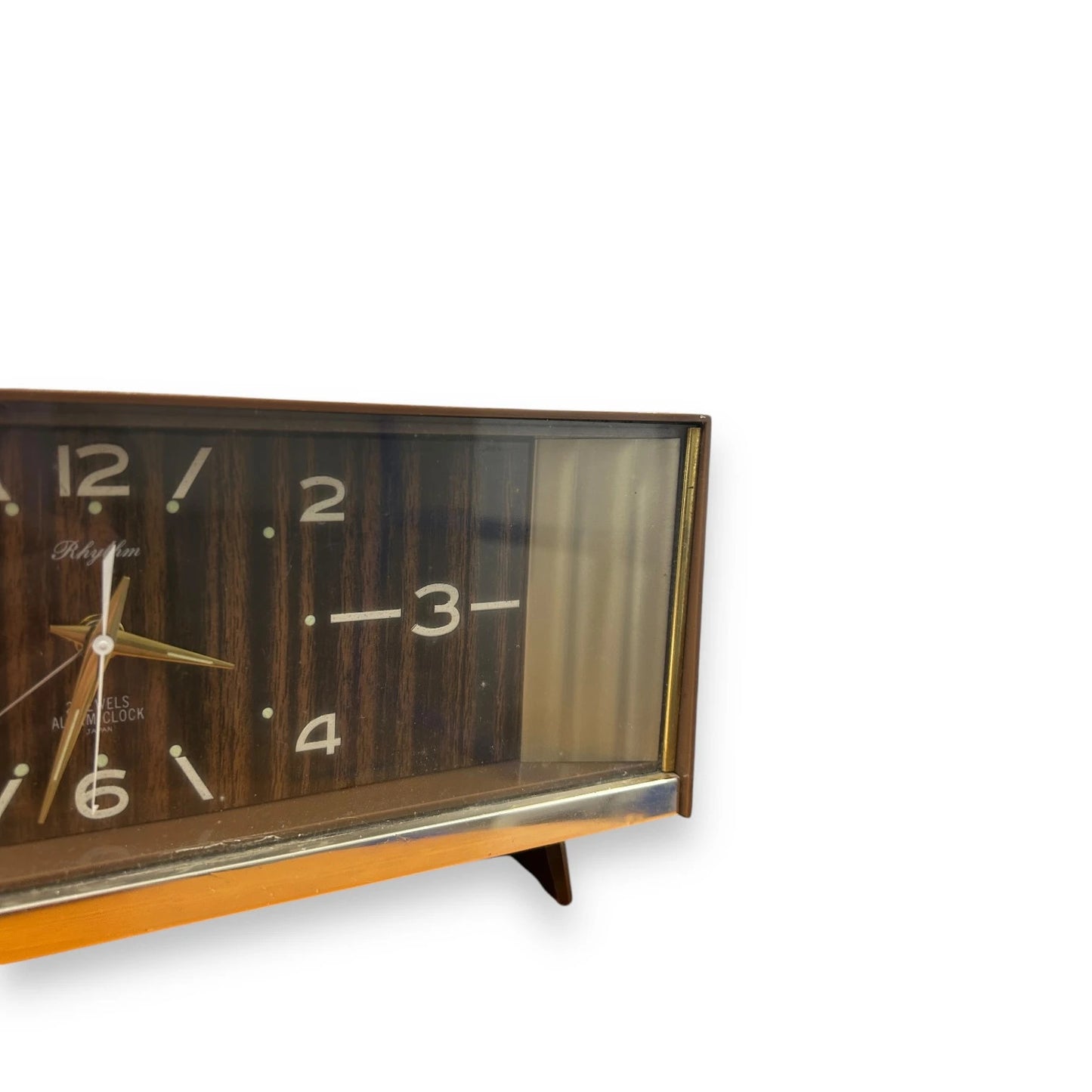 Mid Century Brown Rhythm Japanese Clock