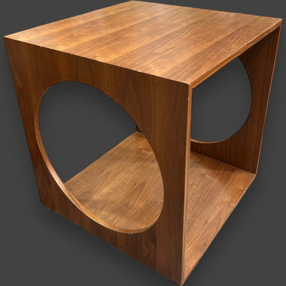 Mid century pair of Cube Circles Side Table