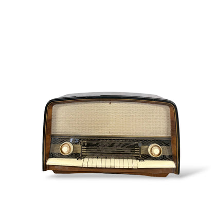 Vintage 1950s Orion Valve Radio – Walnut Veneer, Mid-Century Design