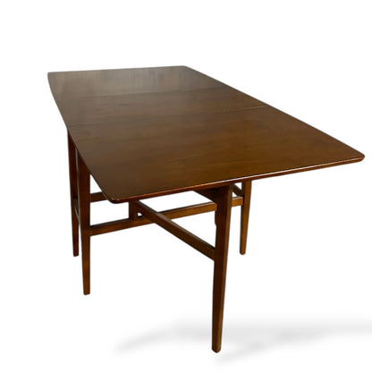 Mid Century Jentique Drop Leaf Dining Table – Extendable Space-Saving Table