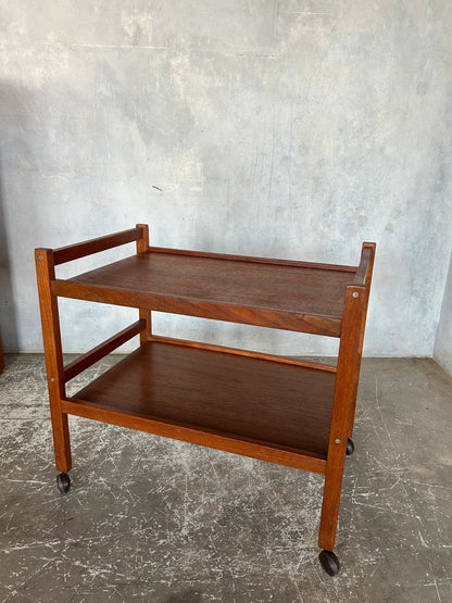 Mid-Century Modern Danish Teak Bar Cart by Brdr. Furbo